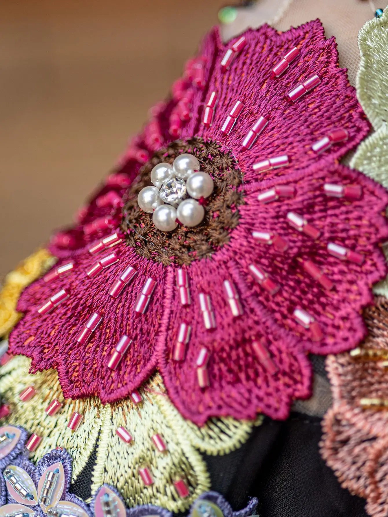 Floral Cascade Evening Abaya – Eid & Ramadan Modest Long Dress (LXF8)