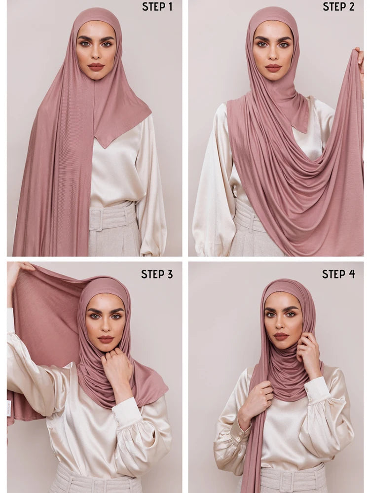 Everyday Essential Instant Hijab Jersey Hijabs/Stretchy Cotton/ Modal Hijab